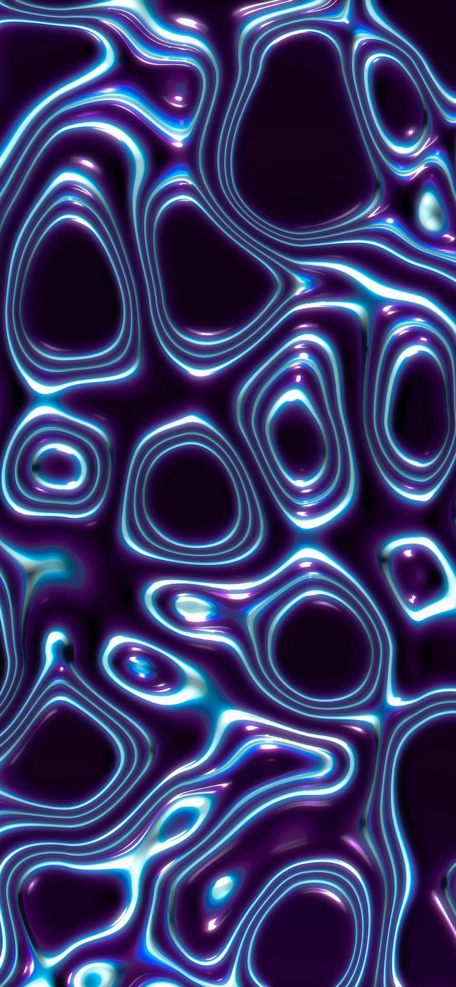 iPhone Pro 3d Microscopic Blue Wallpaper