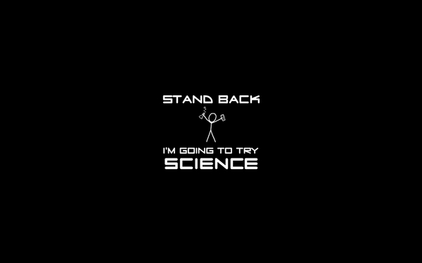 Science Xkcd Geek Funny Fiction Stick Figures Black Background