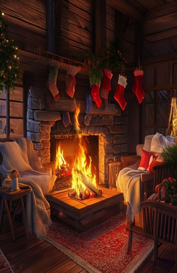 Live Fireplace Wallpaper