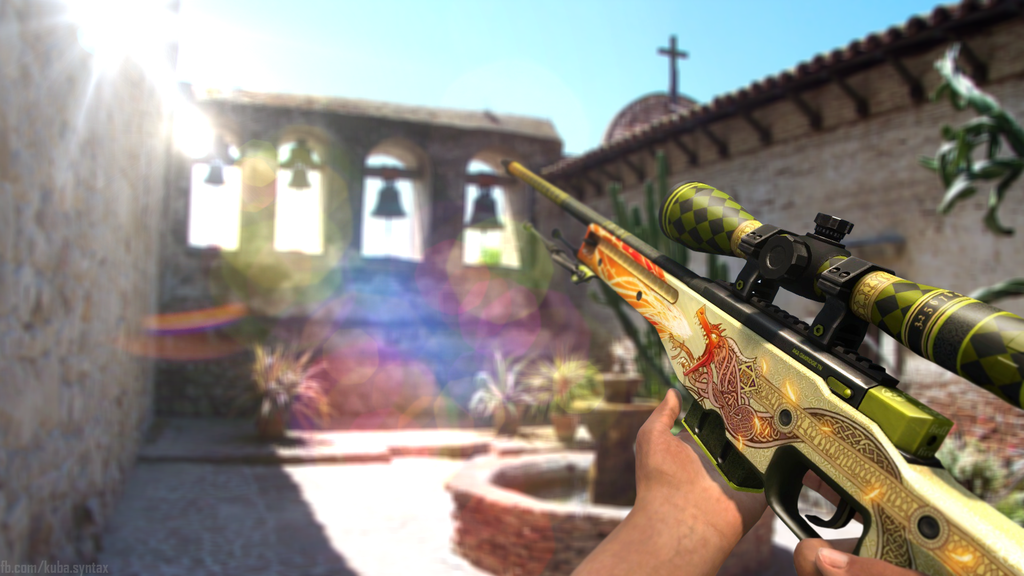 Awp Dragon Lore Wallpaper By Syntaxicek