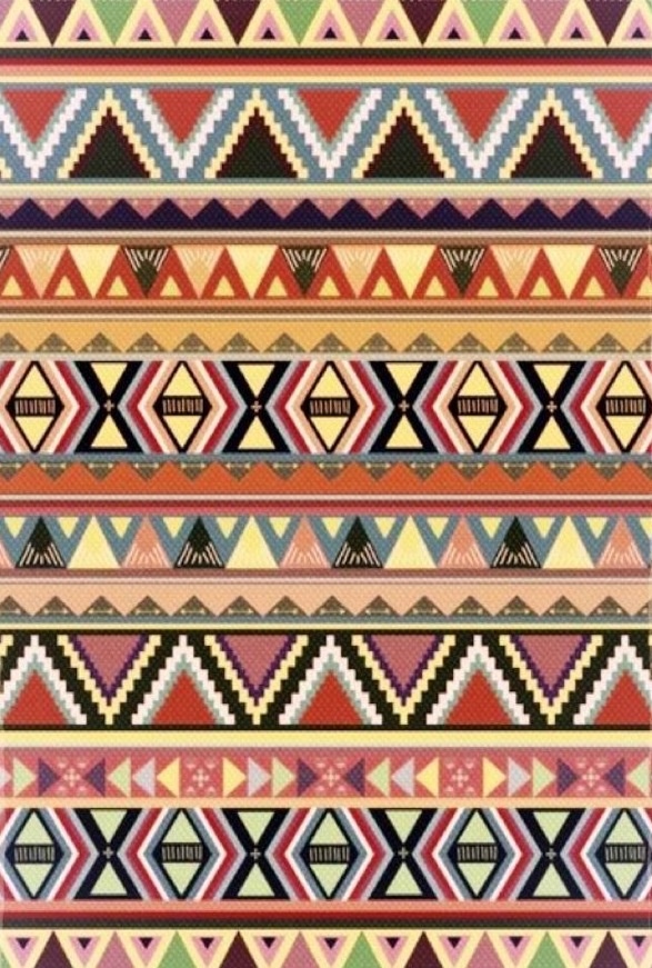 Golden Aztec Tribal Patterns Wallpaper