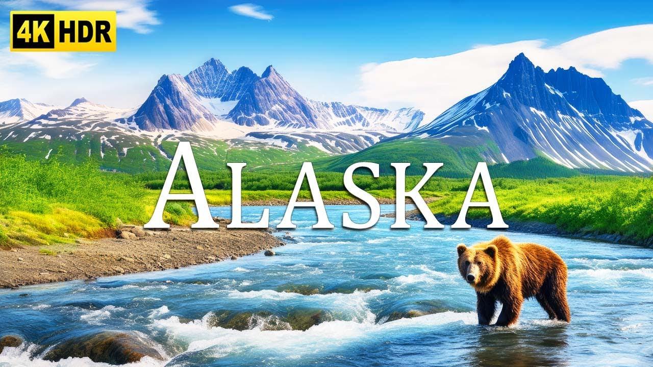 Fflying Over Alaska 4k UHD Soothing Music Along With Beautiful