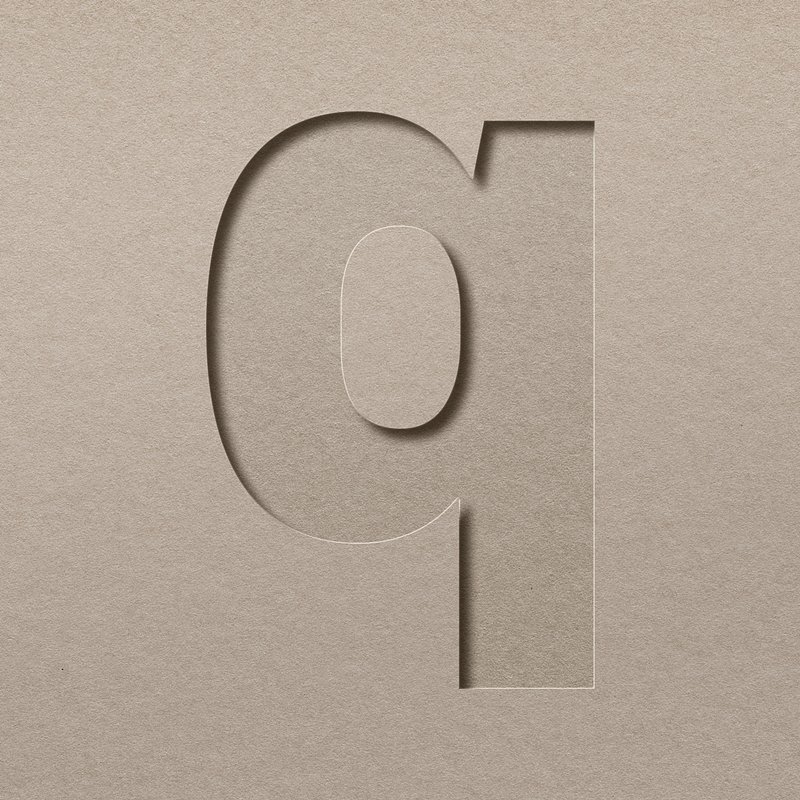 Q Letter Psd Paper Cut Alphabet Typography Font Image Wallpaper