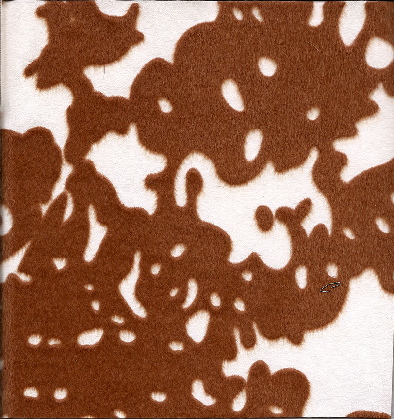 Brown Cow Pattern Wallpaper Faux Hide