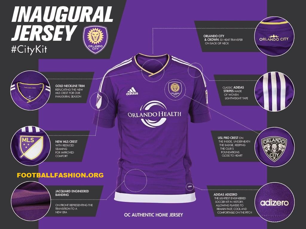 Orlando City Sc Launch Adidas Home Jersey For Inaugual Mls Season In
