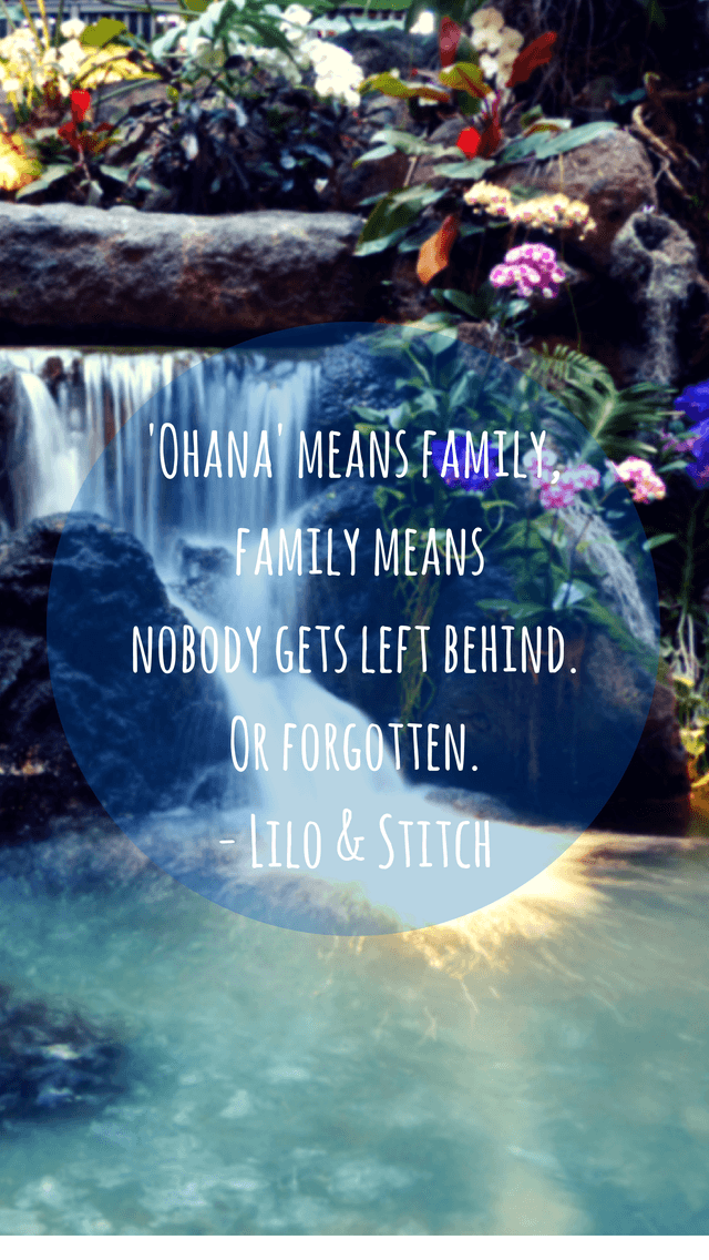 Ohana Means Family Quote Wallpaper Ohana means family quote