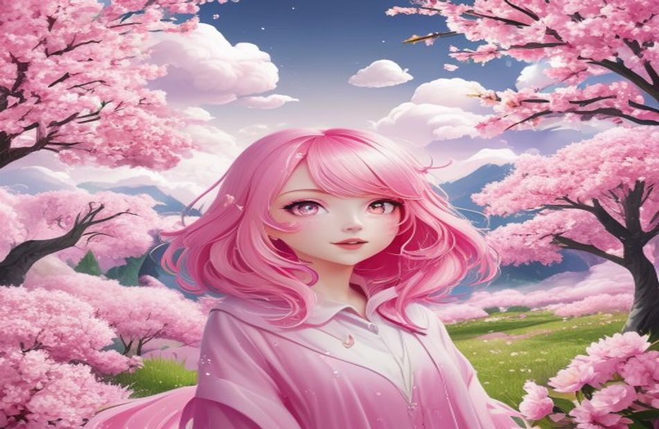 Pink Anime Wallpaper