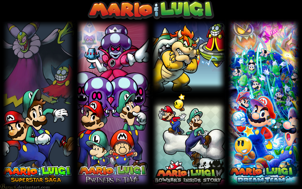 All Mario And Luigi Games Wallpaper By Baruch97