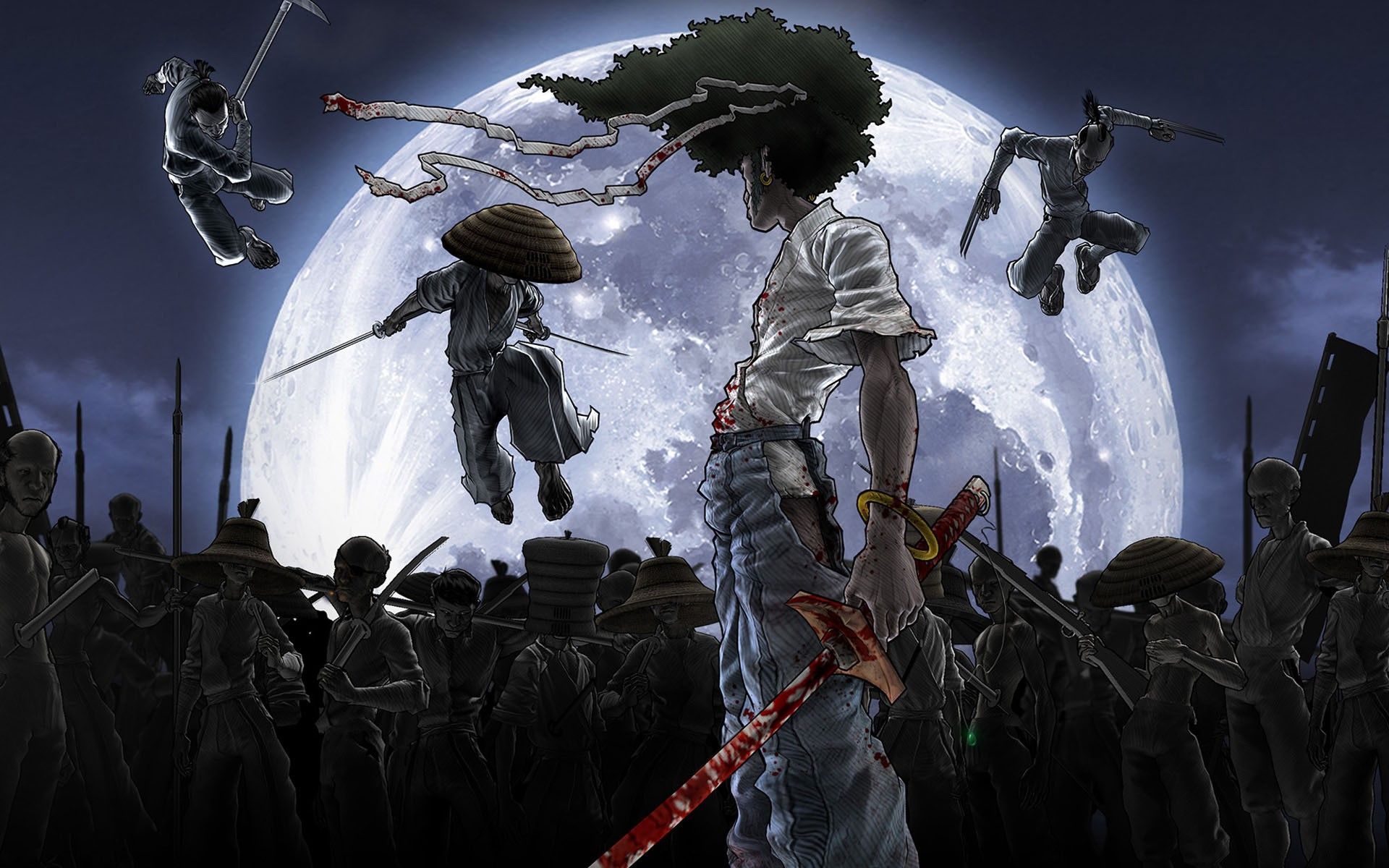 Samurai Anime Afro And Wallpaper With Resolution HD Walls