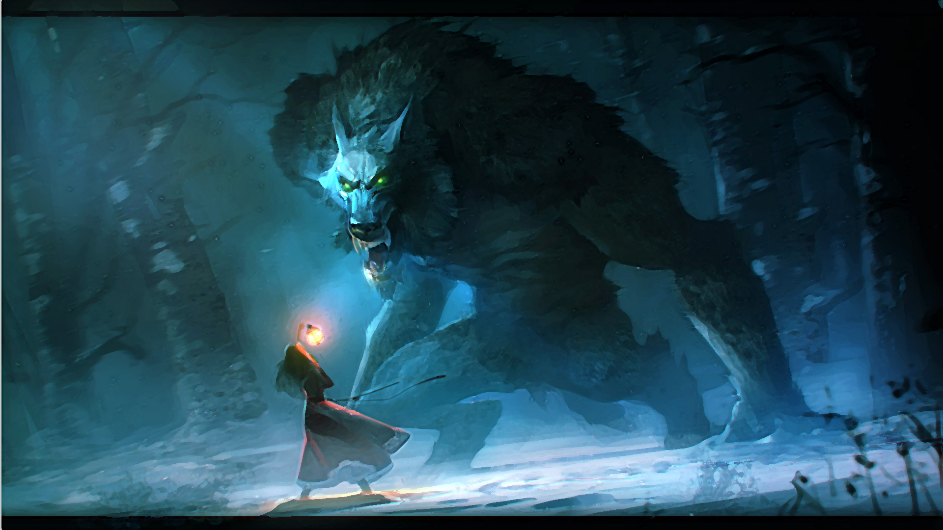 Dark Werewolf HD Wallpaper Background Image