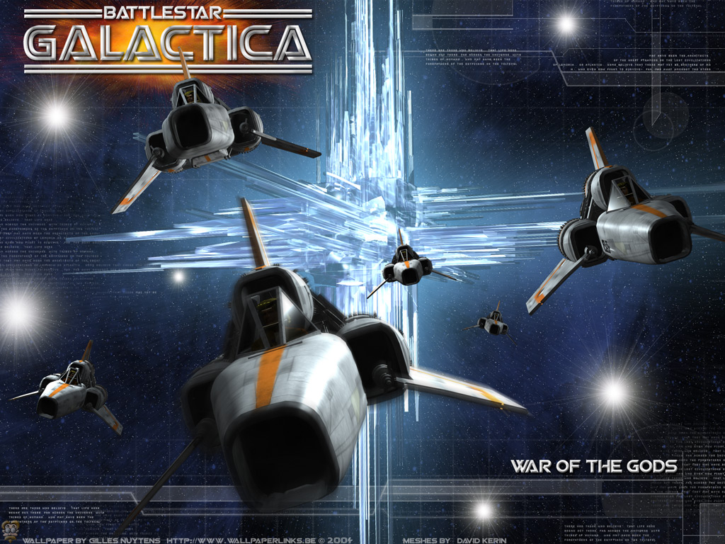 Old And New Battlestar Galactica Wallpaper