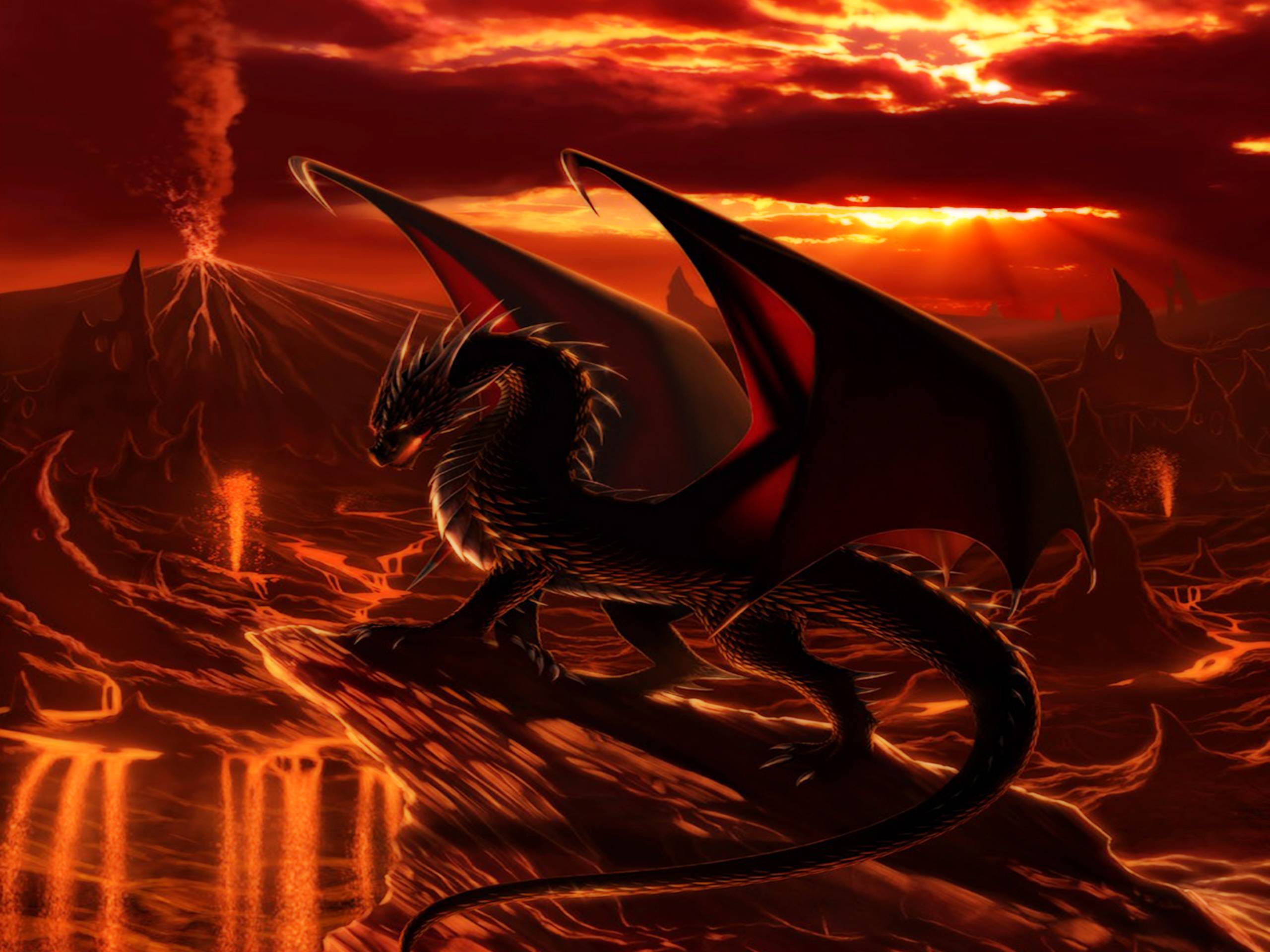 Cool Dragon Background