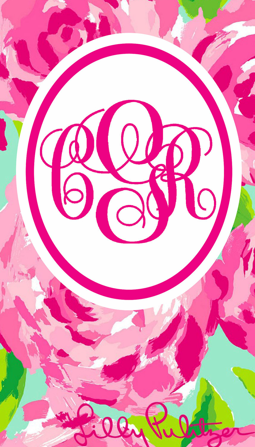 Monogrammed Lilly Pulitzer iPhone Wallpaper By Elloreegrace