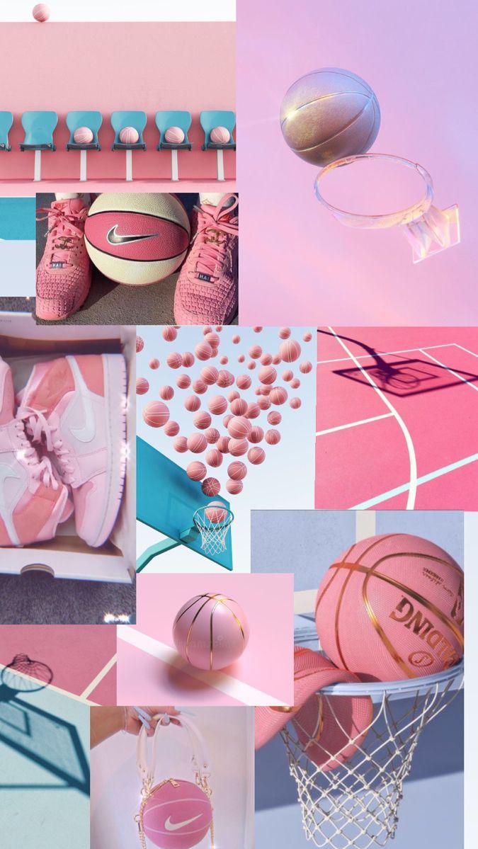 Somethings In Basketball For Girls Pink Wallpaper iPhone