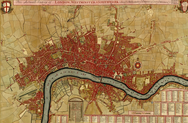 London Westminster Antique Map Wall Mural Muralswallpaper Co Uk