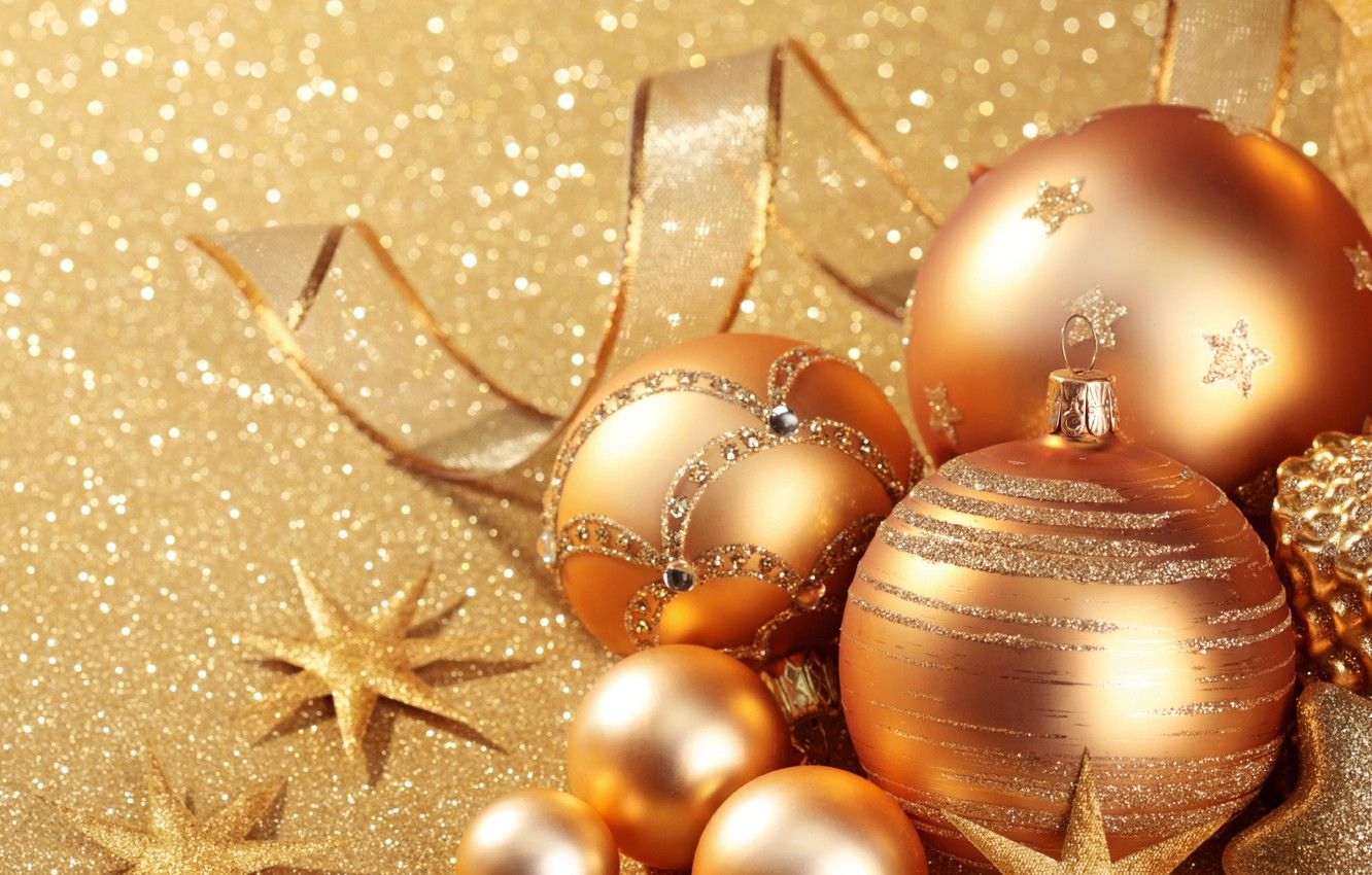 Gold Holiday Wallpaper On