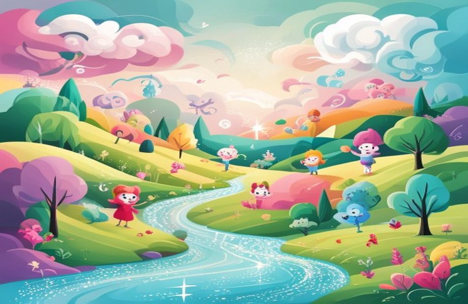 Aesthetic Cartoon Image Wallpaper