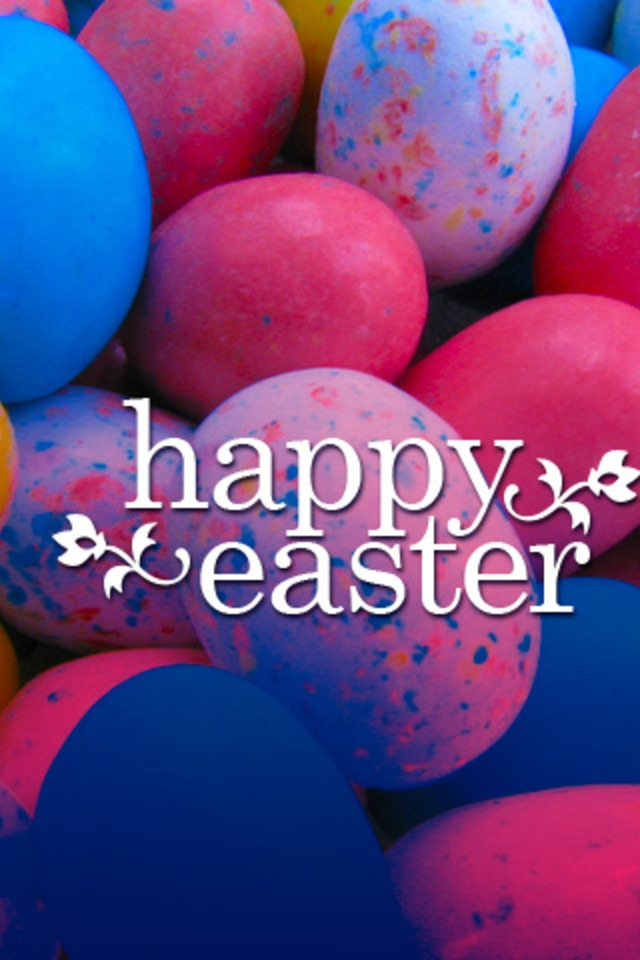 Happy Easter Simply Beautiful iPhone Wallpaper