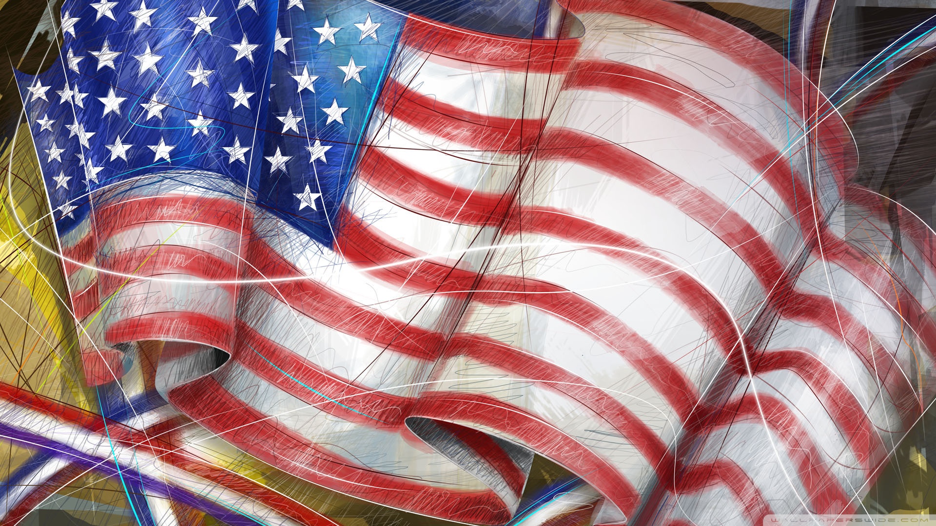 American Flag Independence Day 4K HD Desktop Wallpaper for 4K