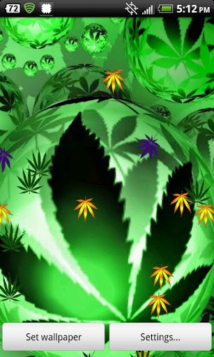 Weed Live Wallpaper Pot App For Android