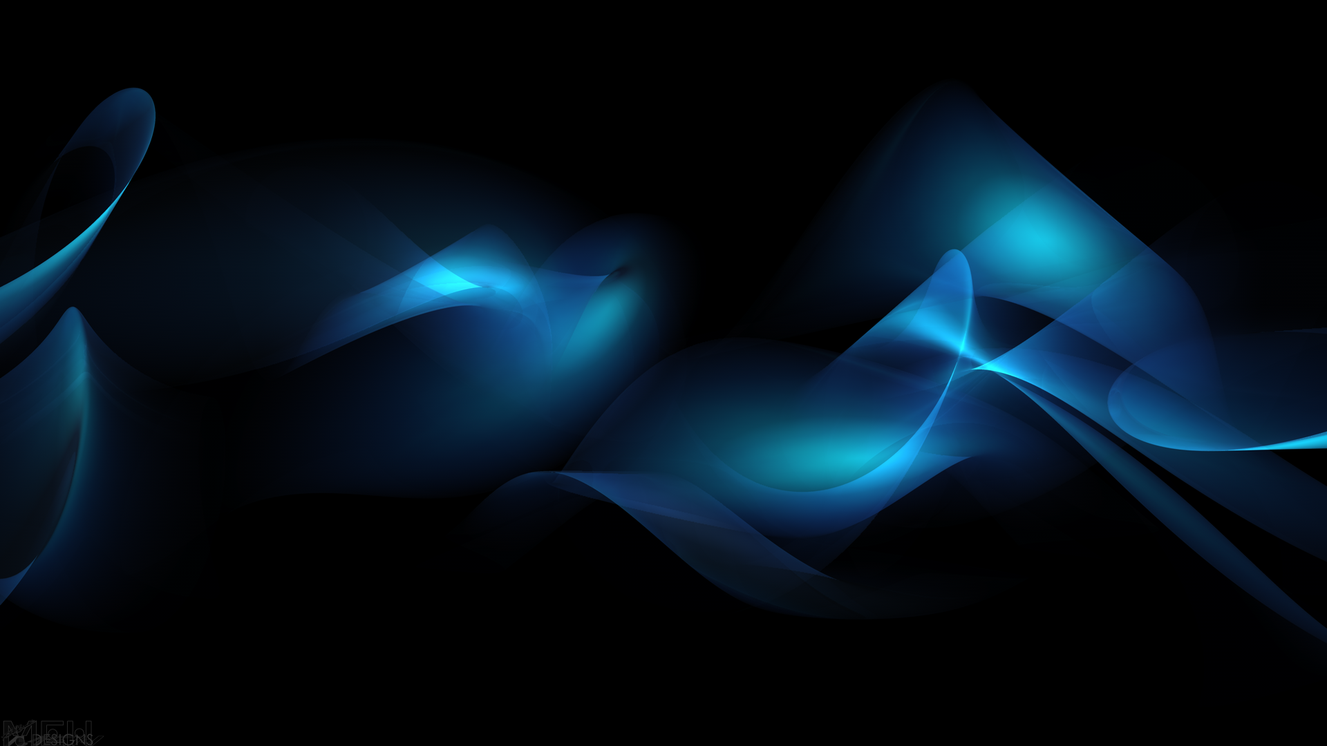 Dark Blue Abstract 1920X1080