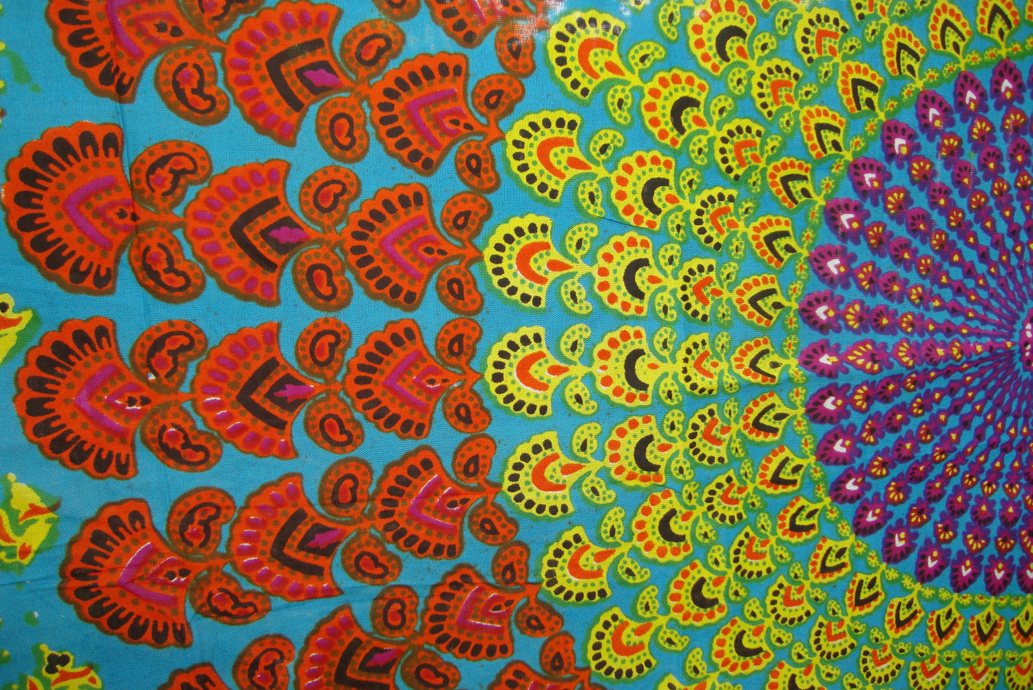 Bohemian Hippie Fabric Colorful Starburst By Sticksandstoneshemp1