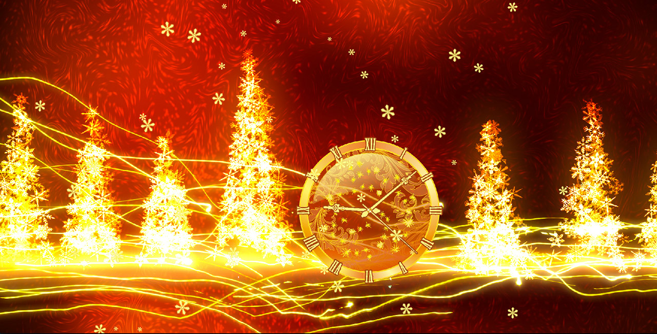 Christmas Lights Clock Screensaver Features Let The Joyful