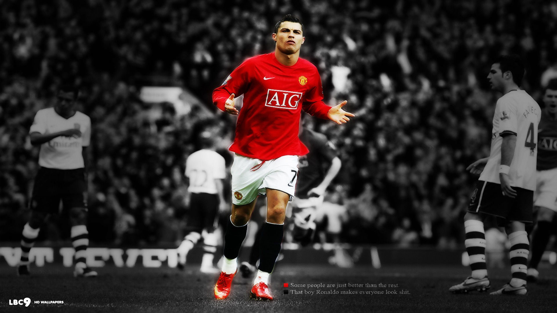 Cristiano Ronaldo in Manchester United Jersey