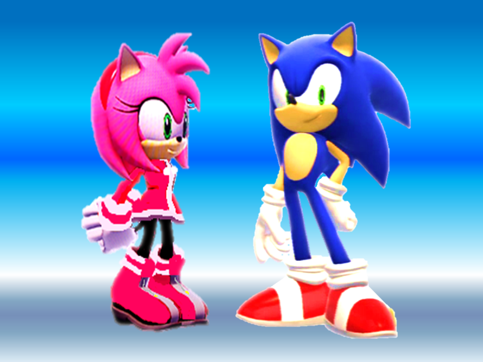Sonic And Amy Winter Wallpaper By