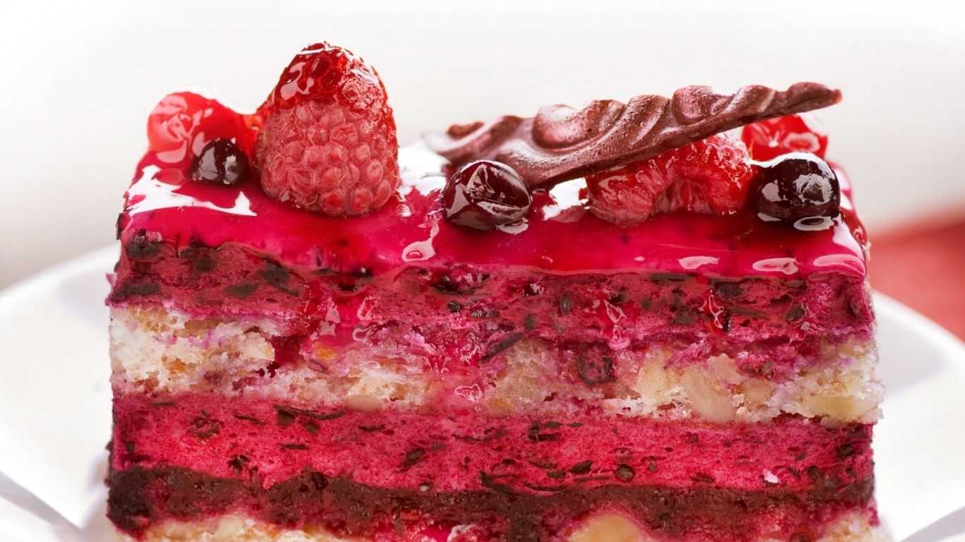 Cake Wallpaper Delicious Berries Desktop Pc And