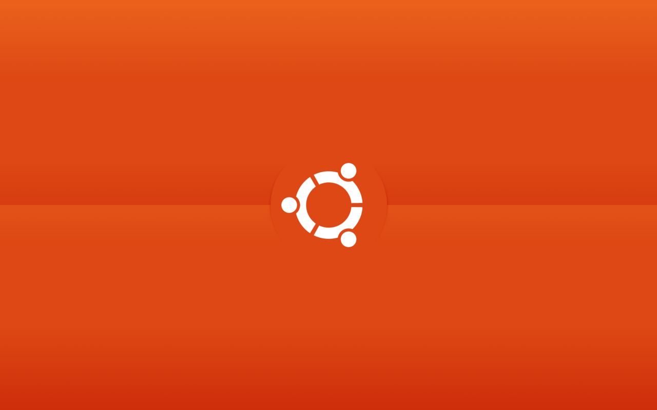 Orange Ubuntu Wallpaper