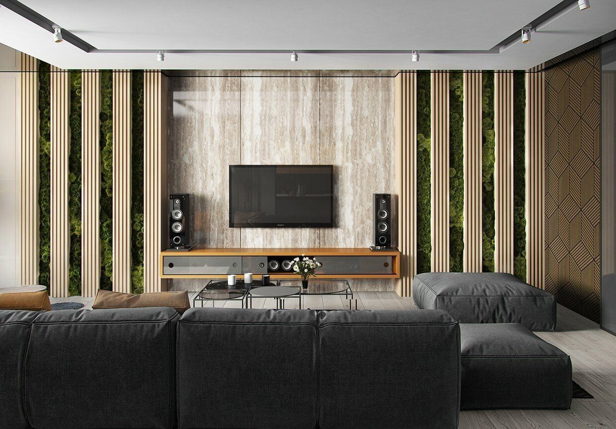 Led Tv Wall Panel Design Wallpaper