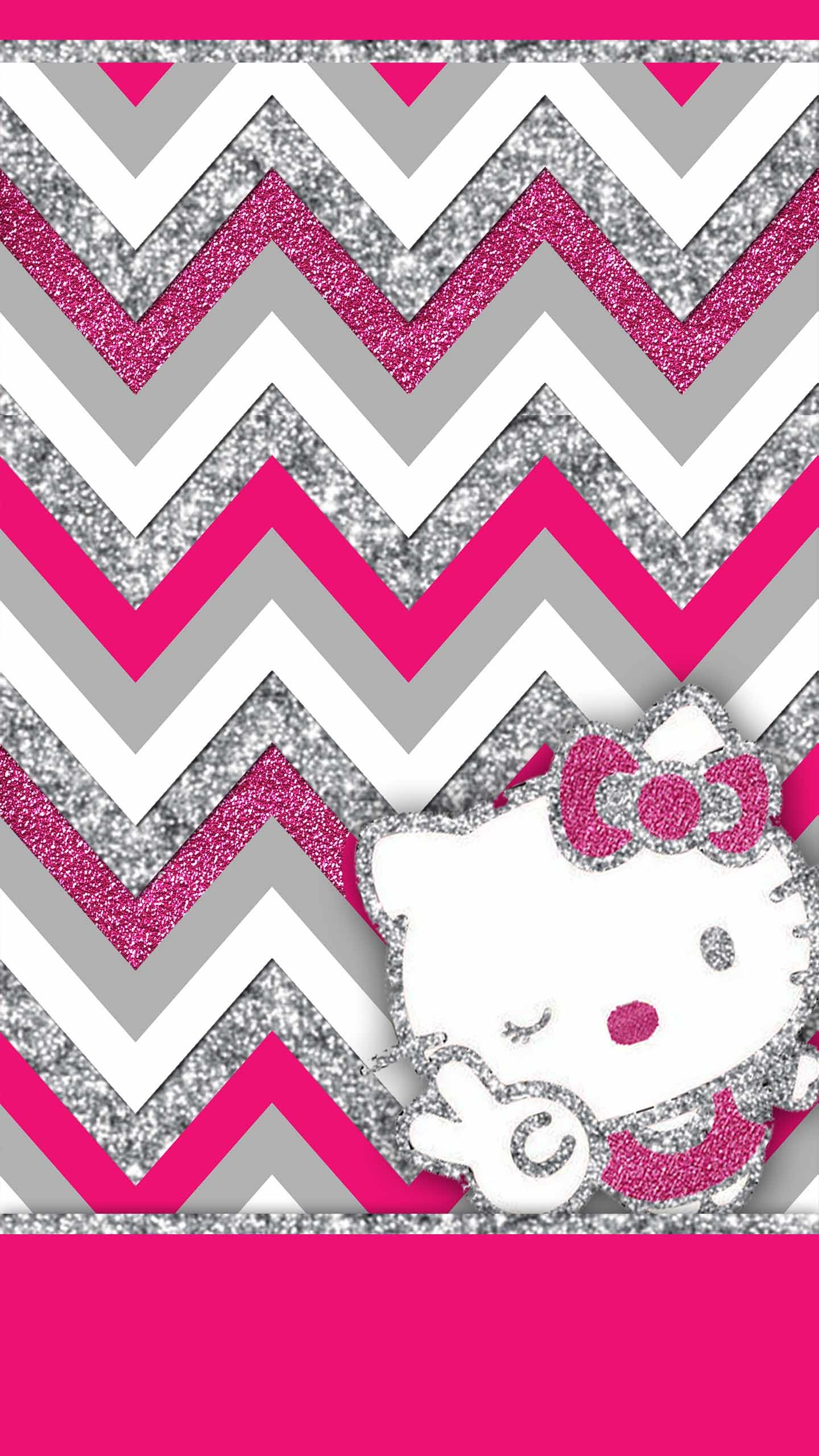 Pink And Silver Glitter Wallpaper Pack Including Minnie Mouse