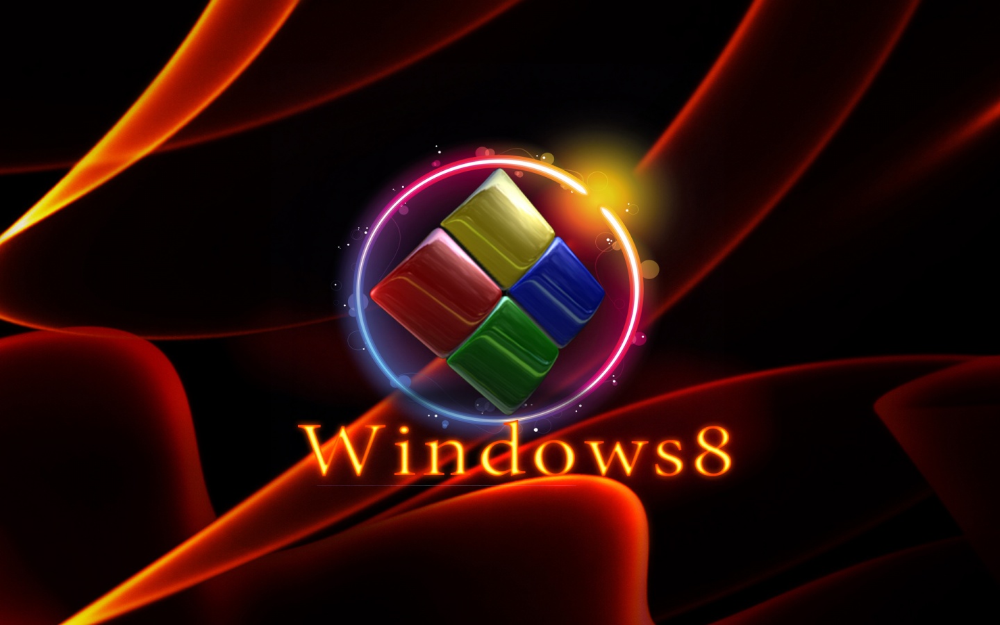 Windows Background Circle Logo Wallpaper X
