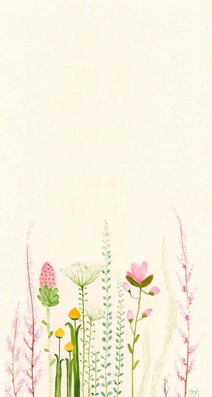 Minimalist Flower Wallpaper
