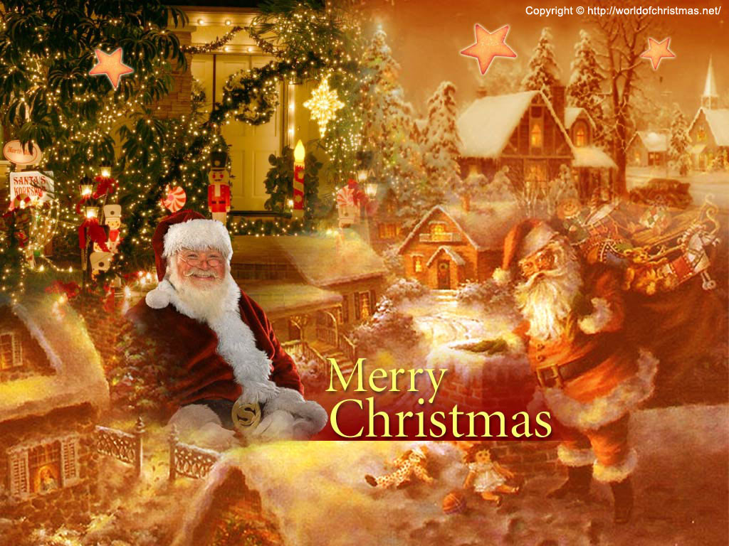 Wallpaper Santa Claus Belletrist And