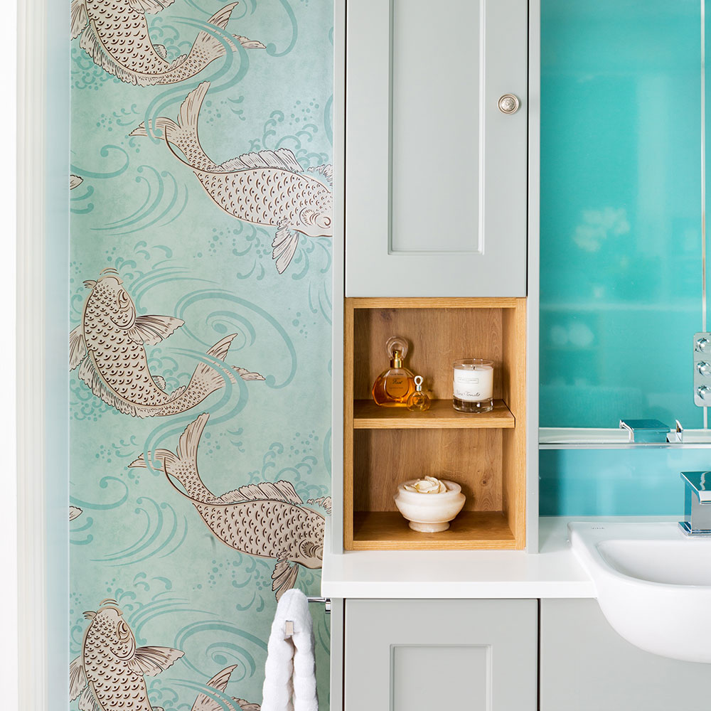 Classic Bathroom Makeover With Shaker Fitted Furniture And Koi