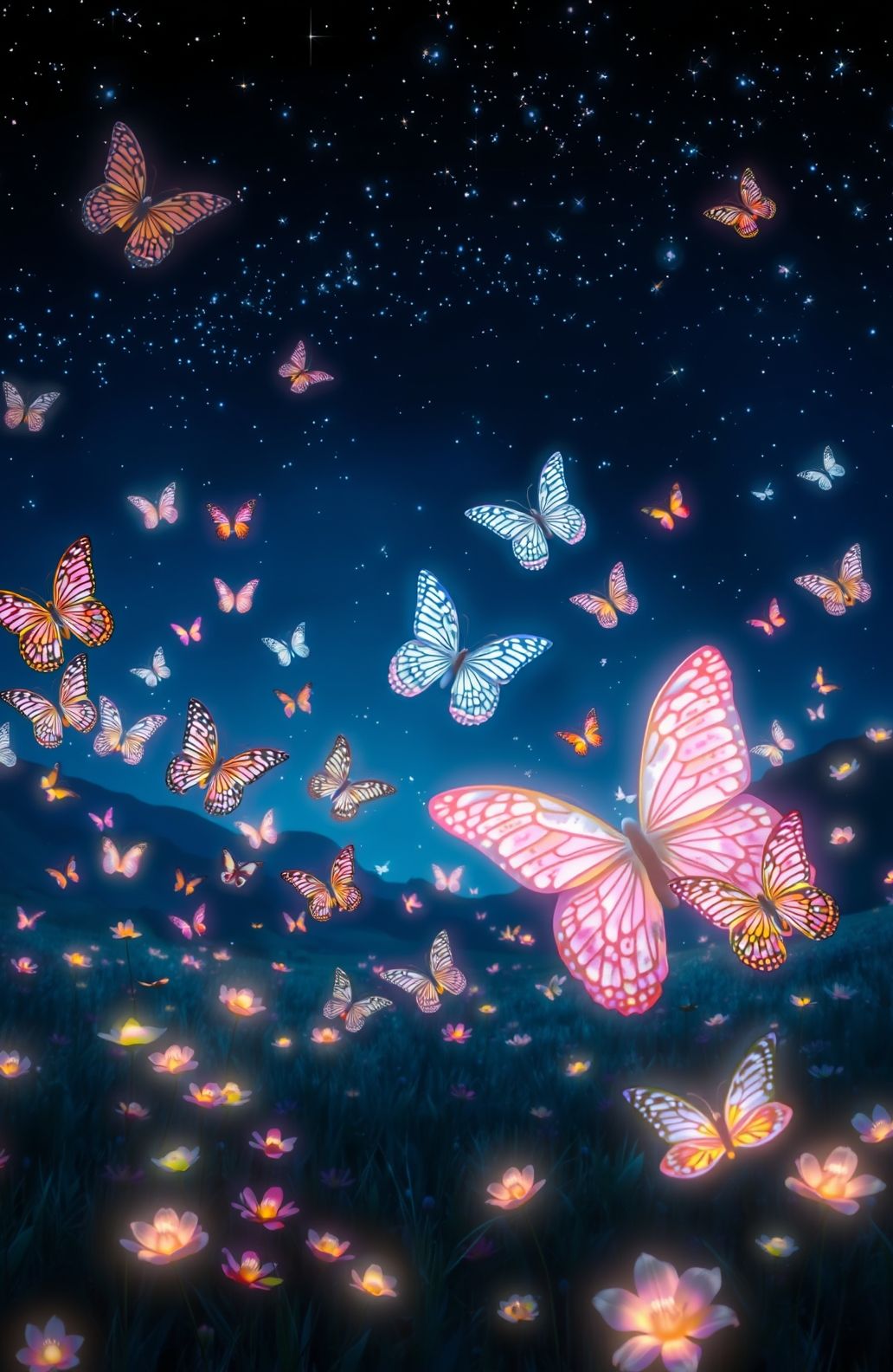 Night Butterfly Wallpaper