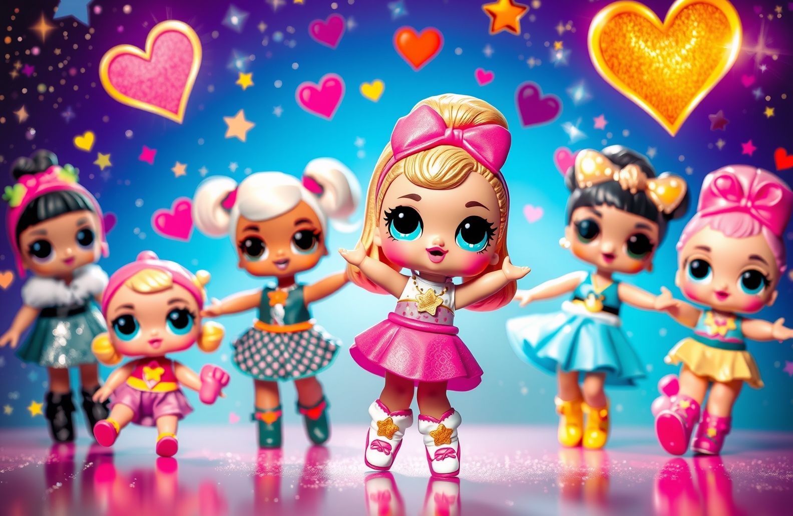 L O Surprise Dolls Wallpaper