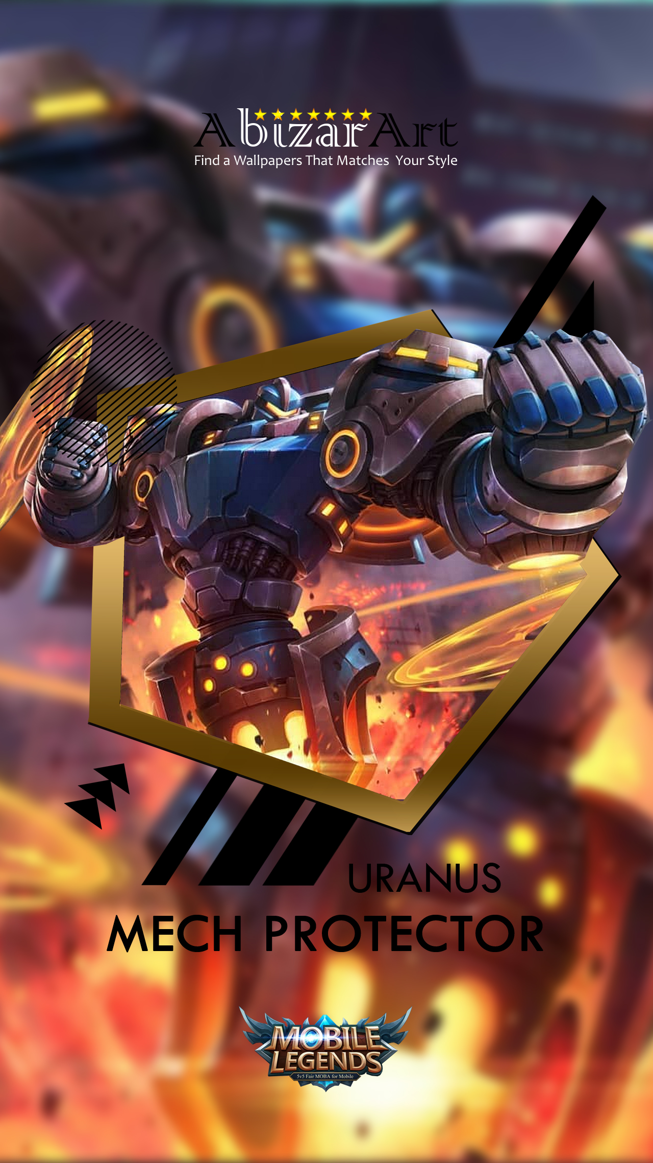 Uranus Mech Protector by AbizarArtWallpapers