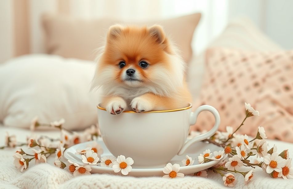 Teacup Pomeranian Wallpaper