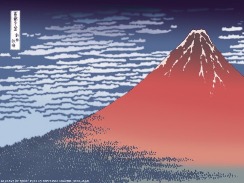 Ukiyo E Wallpaper Hokusai S Of Mount Fuji Minitokyo