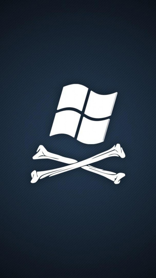 Funny Pirate Flag Microsoft   Best iPhone 5s wallpapers