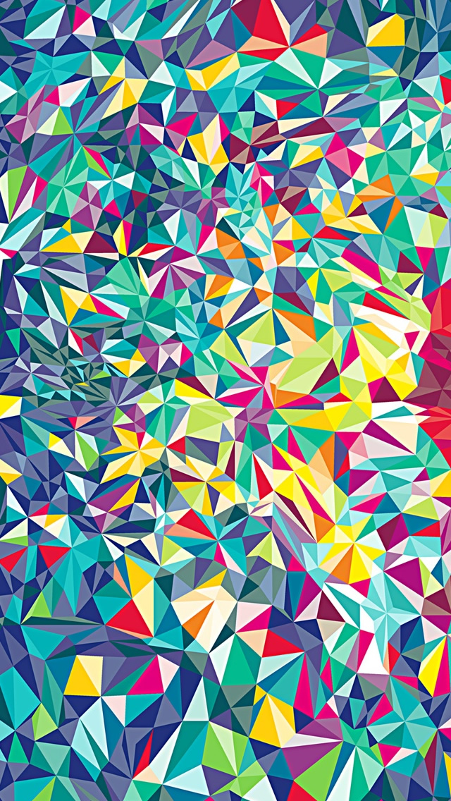 Colorful Kaleidoscope Pattern Wallpaper iPhone