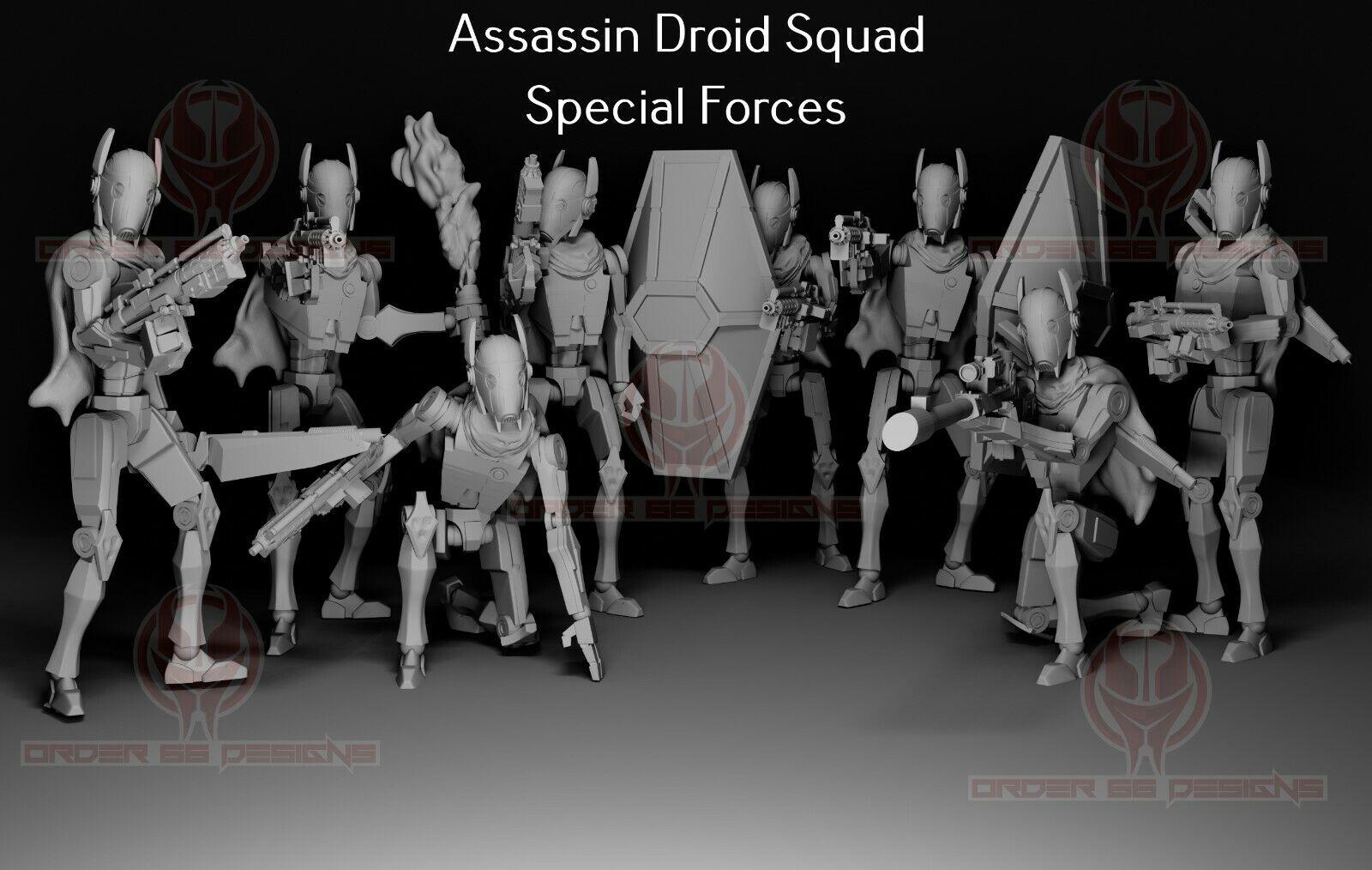 Star Wars Legion Assassin Droid Squad Special Forces 3d Printed