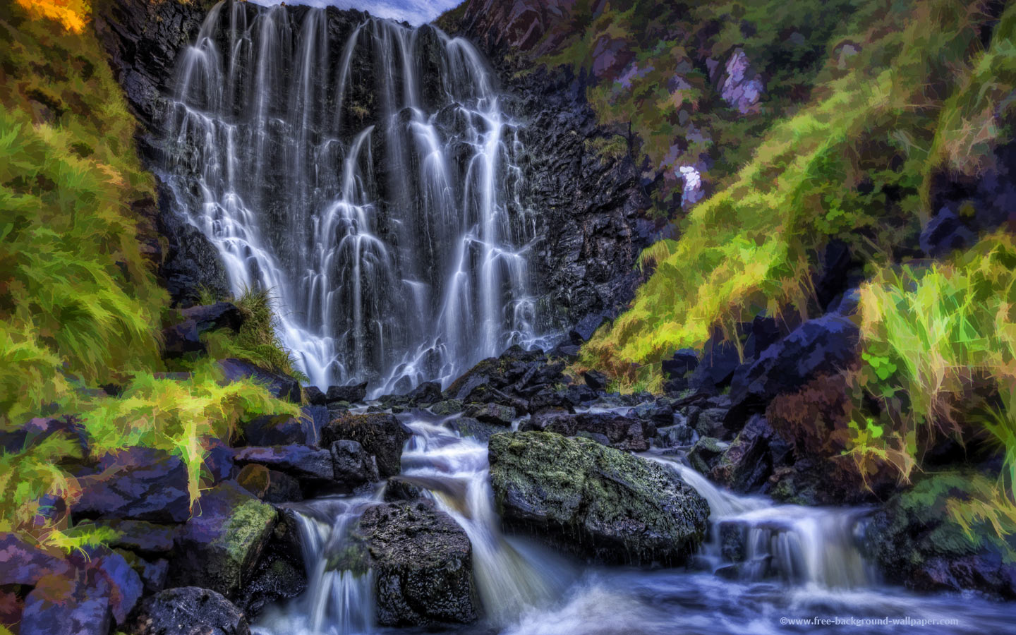 Waterfalls Scotland Beautiful Background Wallpaper Pixels