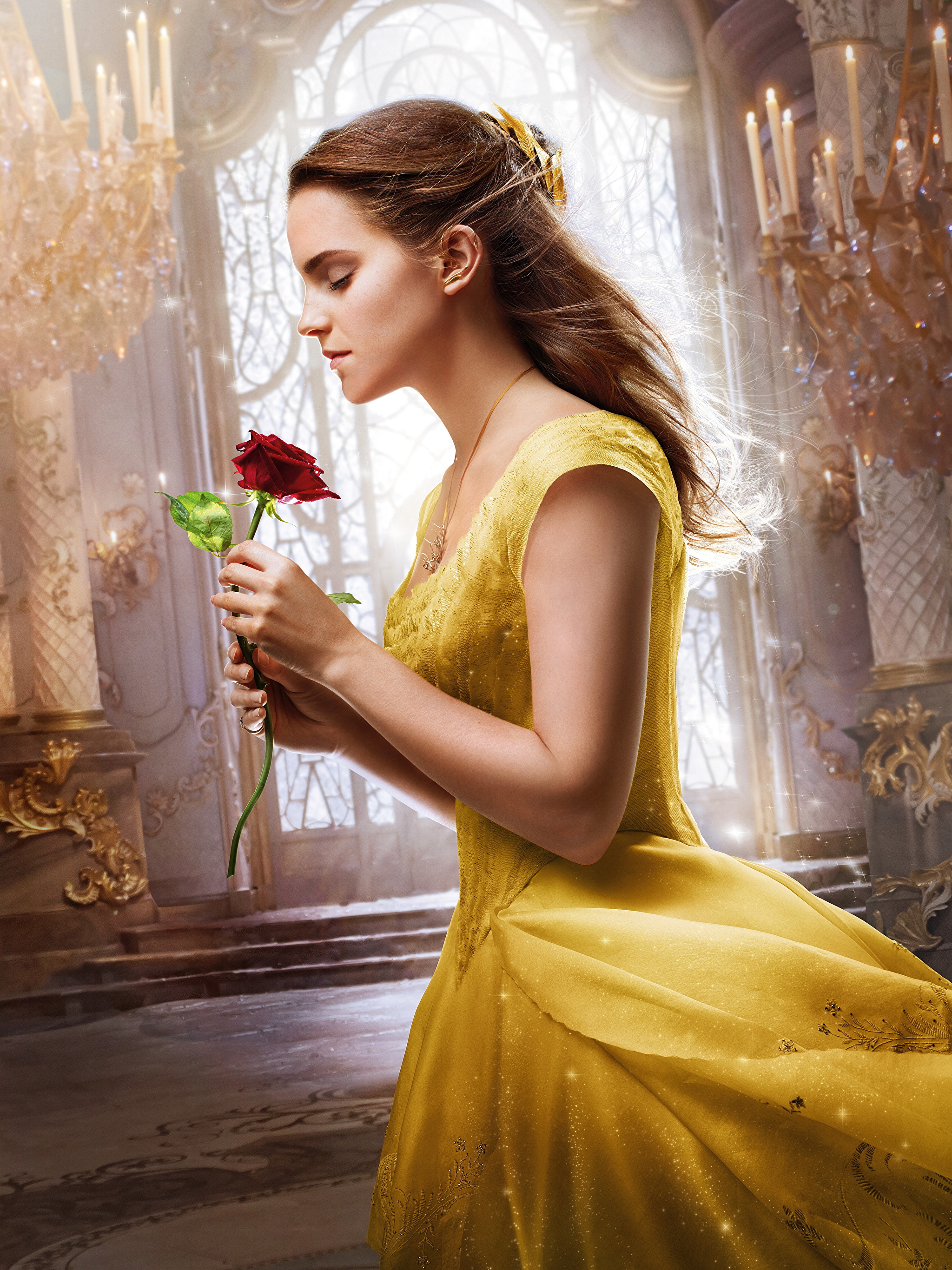 Image Beauty And The Beast Emma Watson Girls Roses