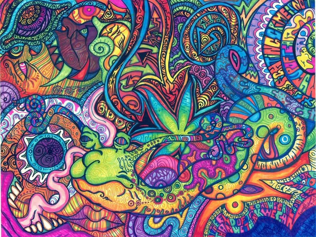 Weed Background Trippy Pics