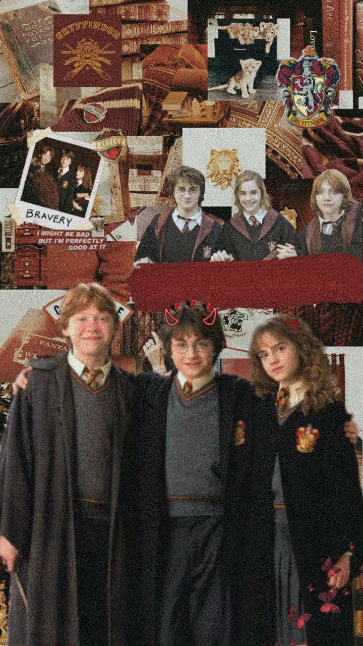 Harry Potter Golden Trio Lockscreen Wallpaper