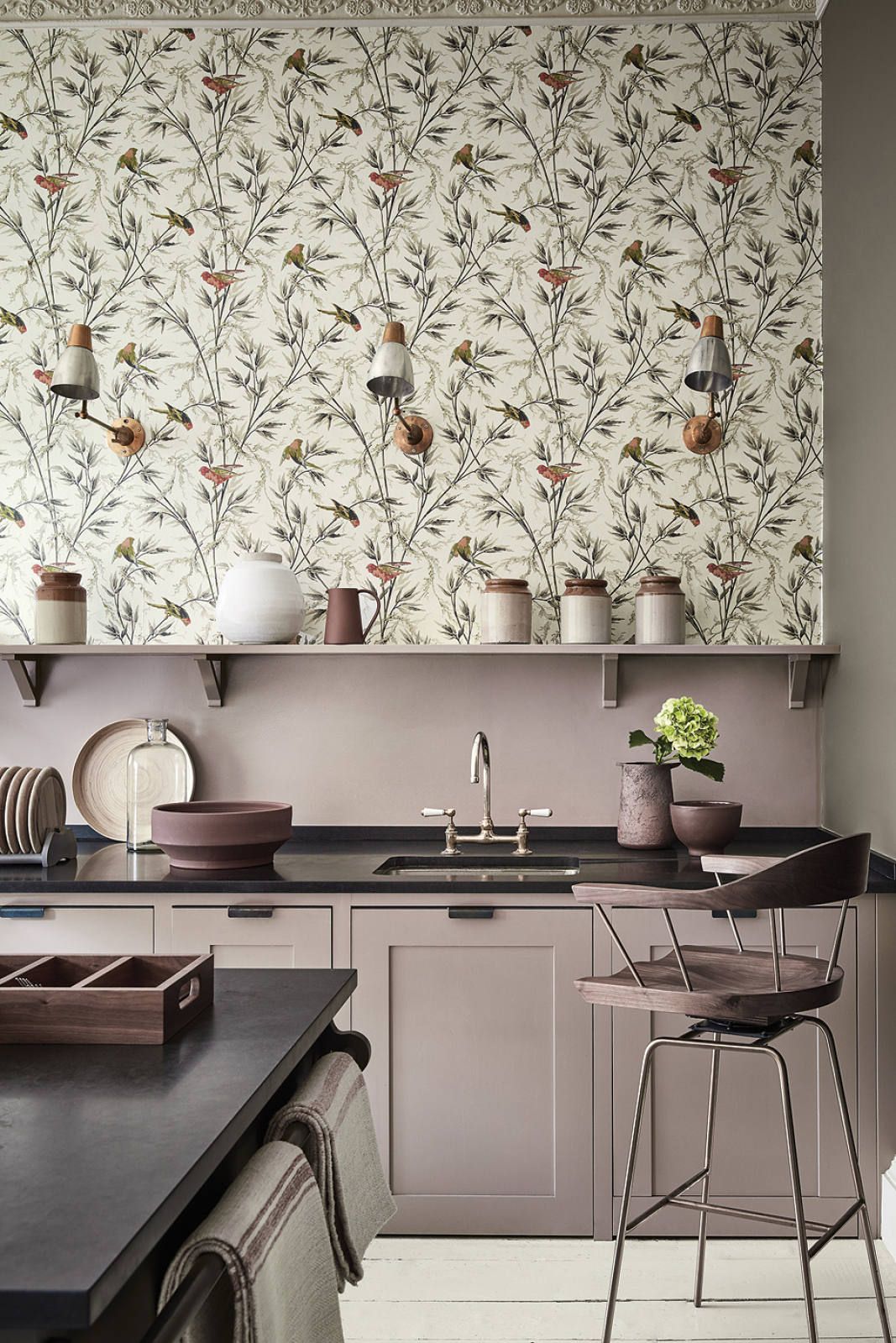 Modern Kitchen Wallpaper Interior